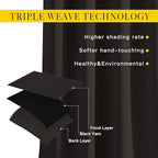 NICETOWN Bedroom Blackout Curtains and Drapes - Energy Smart Thermal Insulated Solid Grommet Blackout Draperies for Living Room (2 Panels, 52 inches x 84 inches, Toffee Brown)