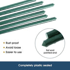 6 FT Garden Stakes for Outdoor Plant Support, 0.78 inch Diameter Plant Stake Sticks Metal Poles for Pole Beans Cucumber Tree Climbing Plants Gardening Supplies 10 Pack
