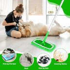 Reusable Microfiber Mop Pads Compatible with Swiffer Sweeper, 3 Pack Dry Sweeping Cloths & Wet Mopping Cloths, Washable Pads for Hardwood Floor Cleaning (Mop is Not Included)