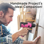 Tool Set - Tool Kit with 8V Cordless Drill, 132 Piece Tool Box with Drill, Home Tool Kits for Women & Men, Hand Drill Set Perfect for Homeowner, Diyer, Handyman - Pink