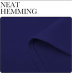 NICETOWN Room Darkening Curtains for Kitchen, Royal Blue, Set of 2, 42 inches Wide by 50 inches Long, Window Treatment Thermal Insulated Solid Grommet Room Darkening Curtains/Drapes for Bedroom