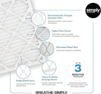Simply 10x14x1 Air Filter, Merv 8, 6 Pack, For Home AC Furnace & HVAC (Actual Size: 9.75"x13.75"x0.75") DUST, Pet, & Allergy Control
