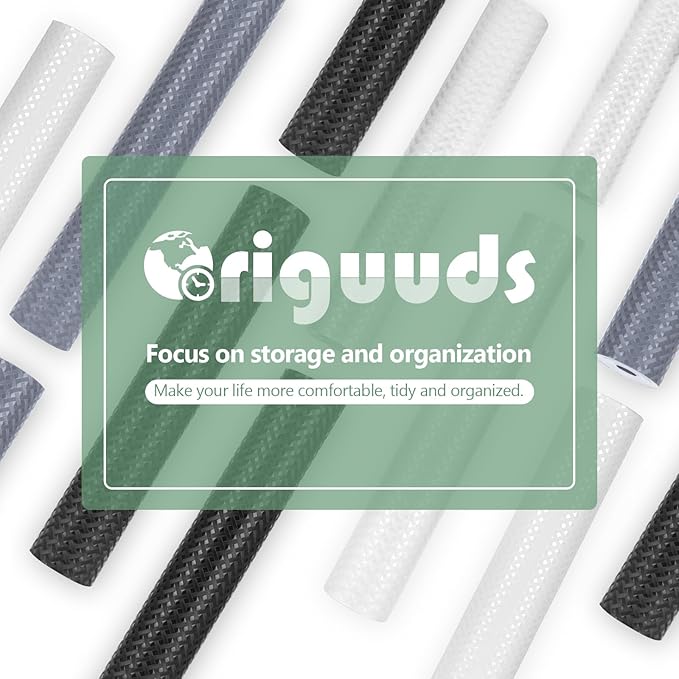 Shelf Liners, Non-Adhesive Drawer Liner, Waterproof & Oil-Proof Kitchen Cabinet Cupboard Liner Plastic EVA Material BPA Free Fridge Liner Mats Paper Protector for Shelves (Grey/24in x 240in)