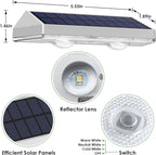 Solar Fence Lights Outdoor - 2700/4000/6000K 3 Modes, IP65 Waterproof Fence Solar Lights Outdoor, Fence Light Solar Powered for Patio Decor/Railing/Step and Wall - Unique Housewarming Gifts（8 Pack