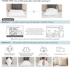 MIULEE Throw Pillow Insert Premium Pillow Stuffer Sham Rectangle Form for Decorative Cushion Bed Couch Sofa 14x26 Inch