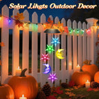 Birthday Gifts for Women Mom Grandma Her Wife, Winzwon Solar Lights Outdoor Wind Chimes for Outside Garden Yard Patio Porch Deck Hanging Decor, Moon and Star Gifts for Mothers Day