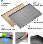 Winisok Silicone Under Sink Mat 28" x 19", kitchen Essentials and Gadgets, Shelf liner and Cabinet Protector, Home Organizers and Storage, Waterproof Bathroom Tray