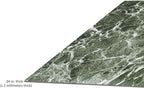 Nexus Self Adhesive Vinyl Floor Tiles, 20 Tiles - 12'' x 12'', Forest Marble Peel & Stick, DIY Flooring for Kitchen, Dining Room, Bedrooms Bathrooms by Achim Home Decor, Dark Green with White Vein