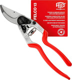Felco F-13 Pruning Shears – 10.6" Garden Clippers with Dual-Hand Use & 30mm Cut | Hand Pruners for Gardening | Garden Tool Cutter with Bypass & Anvil Blades, Forged Aluminum Handle, Large Hand Fit