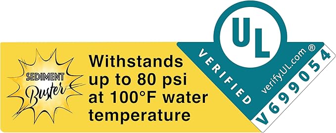 Sediment Buster - Water Heater Tool UL Verified V699054 – Flushes, Cleans, Drains, Breaks Up Sediment Clogs from Electric or Gas Water Heaters – Easy to Use