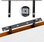 Fixwal 15.8in Floating Shelves, Rustic Wood Finish Wall Shelves Set of 4, Shelves for Wall Decor, with Invisible Brackets for Bathroom, Living Room,Bedroom and Kitchen(White)