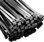 Large Zip Ties Heavy Duty 24 inch (500 Pack), 220 lb Tensile Strength for Outdoor Use, Black Cable Ties, Long Wire Ties by ANOSON