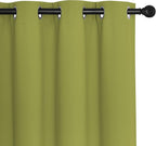 NICETOWN Blackout Room Divider Curtains for Sliding Glass Doors 102 Inches Long 1 Panel, Extra Wide Curtains for Doorway Patio Bedroom Living Room (Fresh Green, 80Wx102L, 1 Panel)
