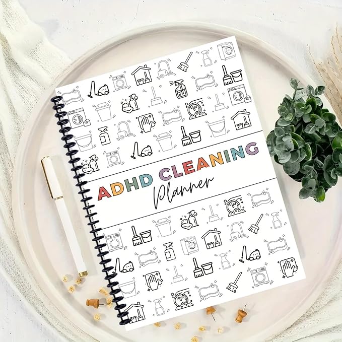 Cleaning Planner, Cleaning Schedule and Checklist Organizer, Daily Weekly Monthly Household Cleaning Planner, Chore Chart Notebook for Home, Family Cleaning Tasks, DIY Home Improvement, Editable Template