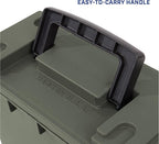 Sheffield 12791 2-Pack Ammo Storage Box, Stackable .30 Cal Field Boxes, Water and Dust Resistant, Lockable Storage Box with Handle, Secures Hunting Gear, Supplies, and Bullets, Made in USA, Green