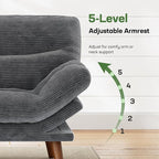 Marsail Futon Sofa Bed, Grey