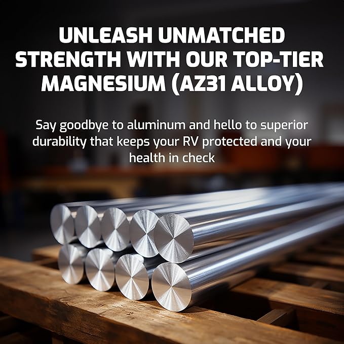 ONENESS 369 RV Water Heater Anode Rod - 3-Pack, 3-Year Warranty - 9.25" x 3/4” NPT - Premium Magnesium Anode Rod for RV Hot Water Heater, Compatible with Suburban SW6DE, SW10DE, SW12DE Models