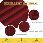 NICETOWN Room Darkening Short Curtain 54 inches Long for Living Room, Grommet Sound Reducing Thermal Insulated Curtains for Bedroom Nursery Window, 46W x 54L, 1 Piece, Burgundy Red
