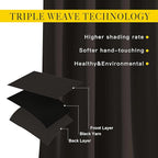 NICETOWN Room Darkening Curtains Extra Long 110 Inches, Grommet Thermal Insulated Weighted Window Treatments for Living Room/Farmhouse, W66 x L110, Toffee Brown, 2 Panels