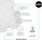 Simply 17x21x1 Air Filter, Merv 8, 6 Pack, For Home AC Furnace & HVAC (Actual Size: 16.75"x20.75"x0.75") DUST, Pet, & Allergy Control