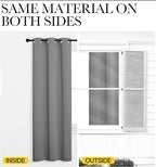 NICETOWN Silver Grey Room Darkening Curtain Panels 90" Long for RV, Play Room, Studio, Heat Block Out and Keep Warm Drapes Window Treatment Drapes for Doorway Entryway Patio (55" Width, 2 Panels)
