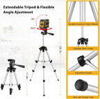Laser-Level-with-Tripod, Green Cross Line Laser with Tripod Self-Leveling, Lazer Leveler Tool for Picture Hanging Construction Floor Tile Wall Home Renovation, Indoor Project