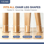 32 Pcs VIUME Chair Leg Floor Protectors for Hardwood Floors Silicone Covers to Protect Wood Tile Floors Scratches Felt Pads Furniture Leg Caps Reduce Noise (Fit:1.3"-2")