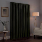 Eclipse Kendall Modern Blackout Thermal Rod Pocket Window Curtain for Bedroom or Living Room (1 Panel), 42 X 63, Artichoke