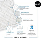 Simply 14x28x1 Air Filter, Merv 8, MPR 600, 6 Pack, For Home AC Furnace & HVAC (Actual Size: 13.75"x27.75"x0.75") DUST, Pet, & Allergy Control