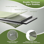 Raised Garden Bed Kit, 4x2x1 ft Galvanized Planter Box Outdoor with Safety Edging, Large Metal Raised Beds for Gardening Vegetables Flower Herb (Avocado Green)