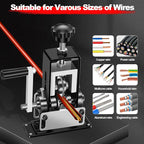 Manual Wire Stripping Machine, Gauge Wire 0.06"-1", Scrapping Copper Wire Peeler Machine, Drill Powered/Hand Crank Dual-drive Wire Stripper Tool for Scrap Copper Recycling & DIY etc.