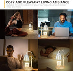 Candle Warmer Lamp with 3 Bulbs, Adjustable Height Dimmable Candle Warmer with Timer, Compatible with Large Jar Candles, Candle Lamp with Charming Gift Box for Her/Him