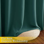 NICETOWN Bedroom Window Blackout Curtain Panel - Home Decoration Thermal Insulated Blackout Drape/Drapery for Loft, Guestroom (Hunter Green, 1 Panel, 80 x 84 inch)