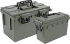 Sheffield 12713 Storage Bins With Lids, 2-Pack Stackable Storage Bins, Made in USA, Lockable and Water-Resistant Containers with Lids, Plastic Containers for Home, Classroom, and Dorm
