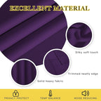 NICETOWN Royal Purple Blackout Curtains for Bedroom 95 Inch Length - Thermal Insulated Room Darkening Privacy Grommet Window Drapes for Boys Room, Set of 1 Panel, 80 x 95 Inch