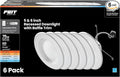 Feit Electric LED Downlight Retrofit Kit with Baffle Trim, 75W Equivalent, 5/6-Inch Dimmable Recessed Light, Adjustable White 2700K–5000K, 90+ CRI, for Living, Bathroom, Dining & Kitchen Room