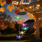 Birthday Gifts for Mom Grandma Wife, Winzwon Solar Lights Outdoor Wind Chimes for Outside Garden Yard Patio Porch Deck Hanging Decor Dragonfly Gifts for Women Her Easter Mothers Day