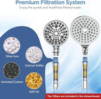 MakeFit Dual Filtered Rain Shower Head Combo, Handheld Shower Head with Adjustable Bar - Rainfall Shower Head And Showerhead with Filter for Hard Water - Removes Chlorine