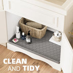 Winisok Silicone Under Sink Mat 31" x 22", kitchen Essentials and Gadgets, Shelf liner and Cabinet Protector, Home Organizers and Storage, Waterproof Bathroom Tray