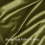 NICETOWN Moss Green Velvet Drapes 120 inch Long for Living Room - Room Darkening Thermal Insulated Noise Reducing Curtains for Film, Extra Long Drapes for Large Door Windows (2 Panels, 52 x 120),