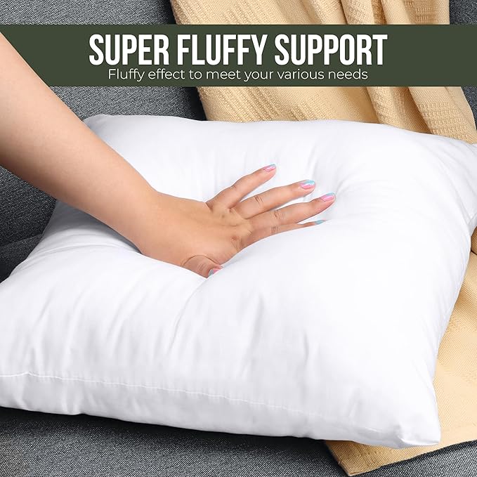 Utopia Bedding Throw Pillows (Set of 1, White) – 24 x 24 Inches Down Alternative Pillows for Bed, Sofa, and Couch - Fluffy Decorative Stuffer Pillow for Indoors & Outdoors