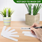 Plant Labels 120PCS, Darfukei Outdoor Waterproof Garden Markers, Plastic Nursery Seed Plant Tags with Bonus a Permanent Marking Pen, Gardening Gifts for Women Men…