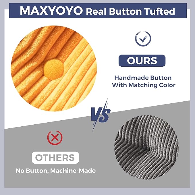 MAXYOYO Convertible Sofa Bed, Pull Out Loveseat Sleeper Sofa, 2 in 1 Folding Couch Bed, Fold Out Floor Couch with Pillows for Living Room Bedroom Lounge, Orange