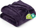 Utopia Bedding Fleece Blanket Twin Size Purple 300GSM Luxury Anti-Static Fuzzy Soft Microfiber Bed Blanket (60x80 Inch)