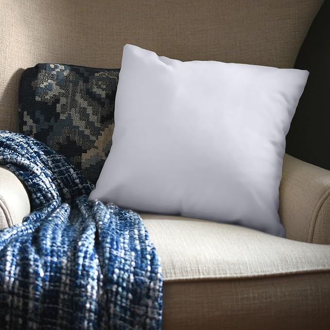 Utopia Bedding Throw Pillows (Set of 1, White) – 28 x 28 Inches Down Alternative Pillows for Bed, Sofa, and Couch - Fluffy Decorative Stuffer Pillow for Indoors & Outdoors