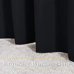 NICETOWN Black Blackout Curtains 84 inch Length 2 Panels, Grommet Thermal Insulated Window Treatments Light & Sound Reducing Drapes for Living Room/Bedroom, W46 x L84