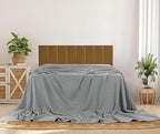 Utopia Bedding Cool Grey 100% Cotton Waffle Blanket 300 GSM [Big - 120x120 Inch] Soft Lightweight Breathable Bed Blanket for All Season