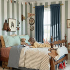NICETOWN Slate Blue Blackout Velvet Curtains for Kitchen, Thermal Insulated Noise Reducing Short Velvet Drapes, Privacy Protection Window Treatment, W52 x L63, 2 Panels