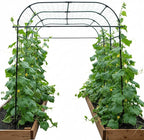 Wide Arch Trellis 7FT Extra Tall Garden Trellis Arch – Sturdy Plastic Coated Steel Metal Arch for Garden Climbing Plants & Vegetables, Weather-Resistant Outdoor Cucumber Trellis Arch