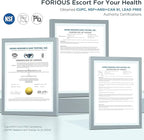 FORIOUS Kitchen Faucet with Pull Down Sprayer, Stainless Steel Commercial Single Handle Classic Spring Pull Out Sink Faucet for Pot Filler, Farmhouse Camper Bar Laundry Room, Black Gold